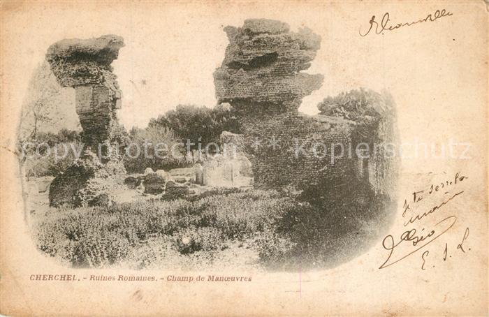 Cherchell Ruines Romaines Champ Manoeuvres