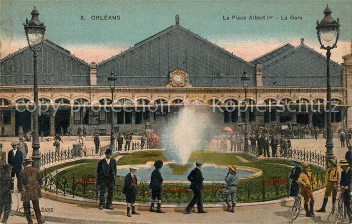 Orleans Loiret La Place Albert I La Gare