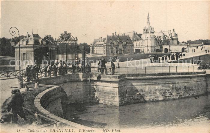 Chantilly Oise Chateau de Chantilly l'Entree