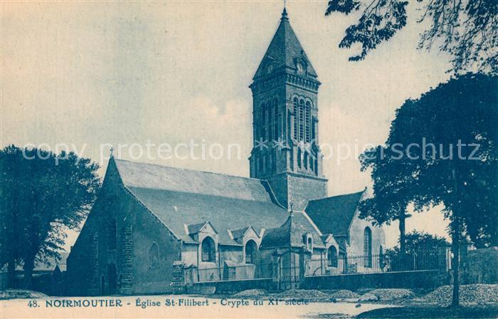 Noirmoutier-en-l Ile Eglise St Filibert Crypte du XI siecle