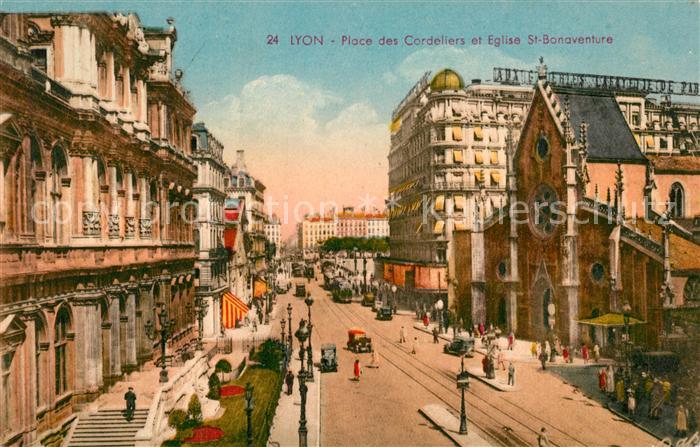 Lyon France Place des Cordeliers Eglise Saint Bonaventure