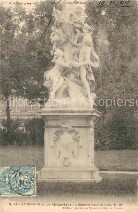 Amiens Groupe Allégorique du Square Longueville Monument