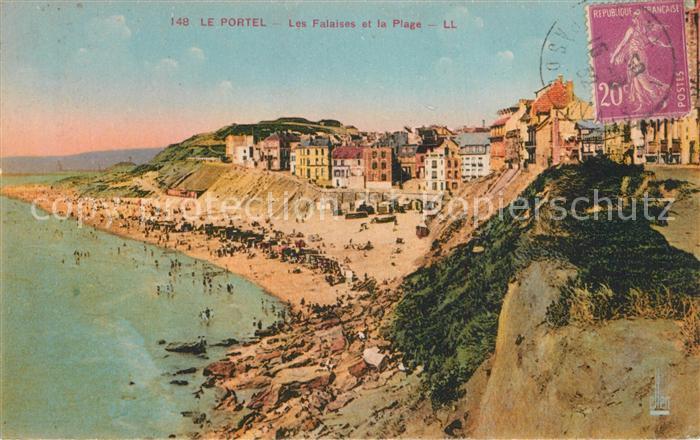 Le Portel Les Falaises et la plage