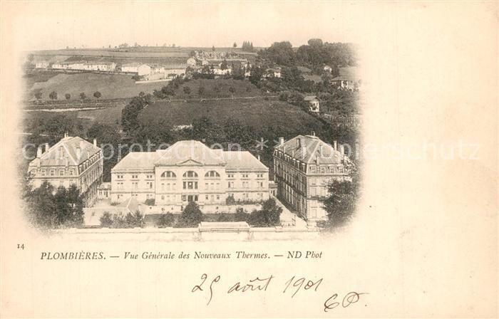 Plombieres-les-Bains Vosges Vue Generale des nouveaux thermes