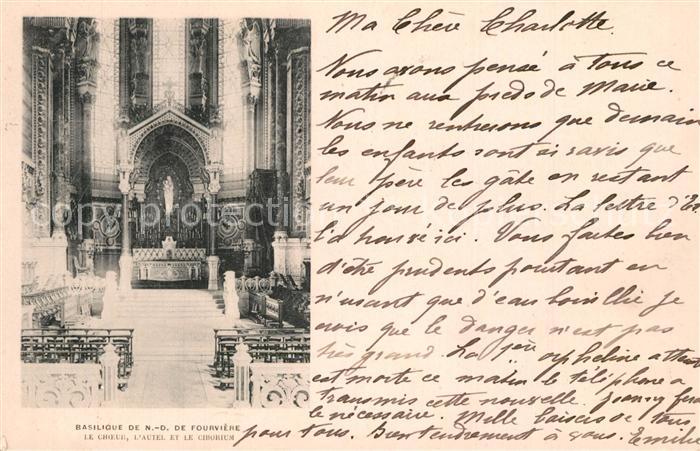 Lyon France Basilique de Notre Dame de Fourvière In