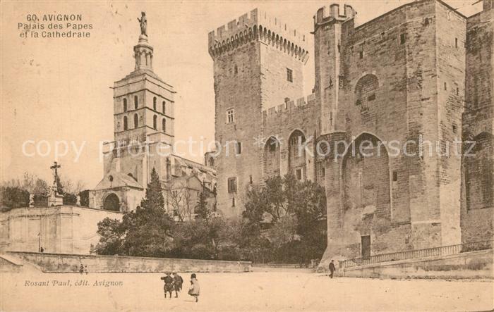 Avignon Vaucluse Palais des Papes et la Cathedrale