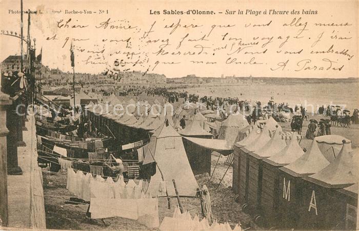 Les Sables-d Olonne Sur la Plage a l Heure des bains