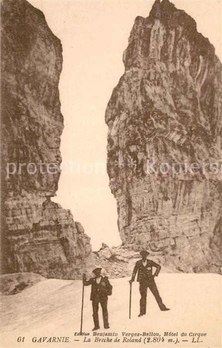 Gavarnie Hautes-Pyrenees La Breche de Roland