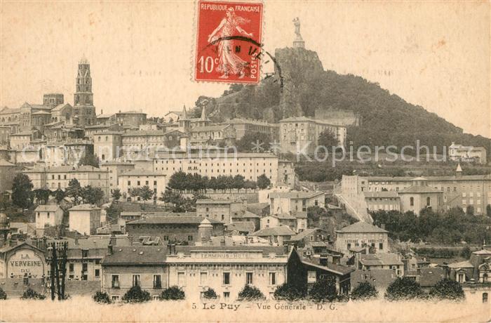 Le Puy-en-Velay Panorama Cathedrale Rocher Corneille