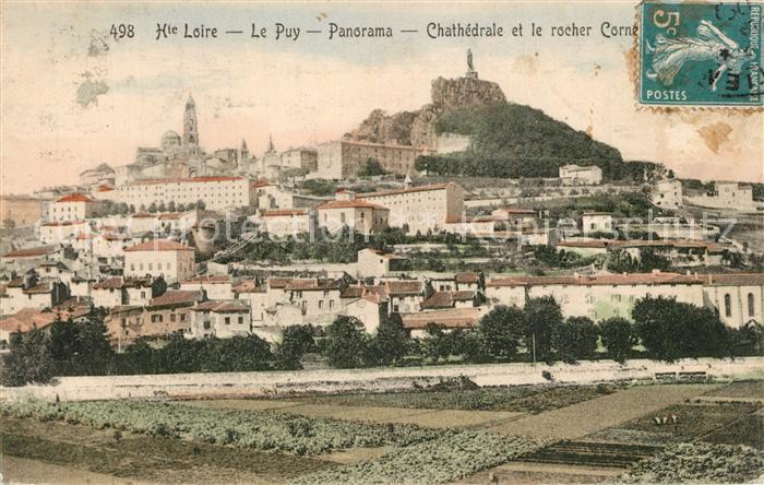 Le Puy-en-Velay Panorama Cathedrale Rocher Corneille