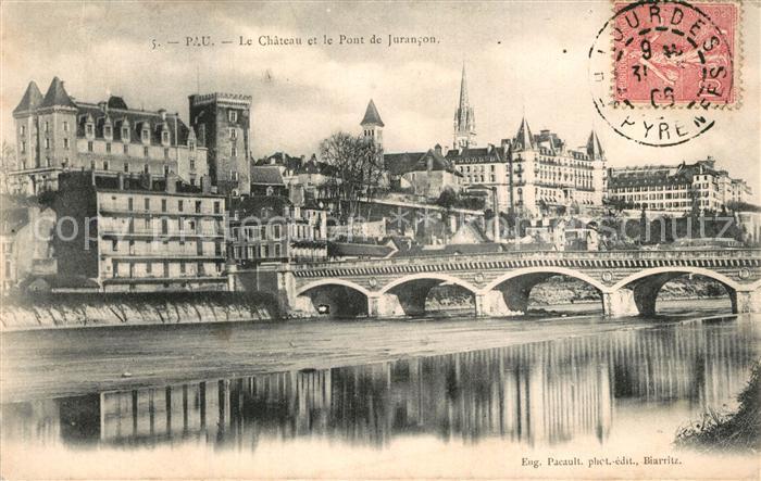 Pau 64 Chateau et Pont de Jurancon