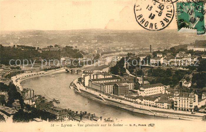 Lyon France Vue Generale sur la Saône