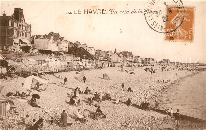 Le Havre Un coin de la plage