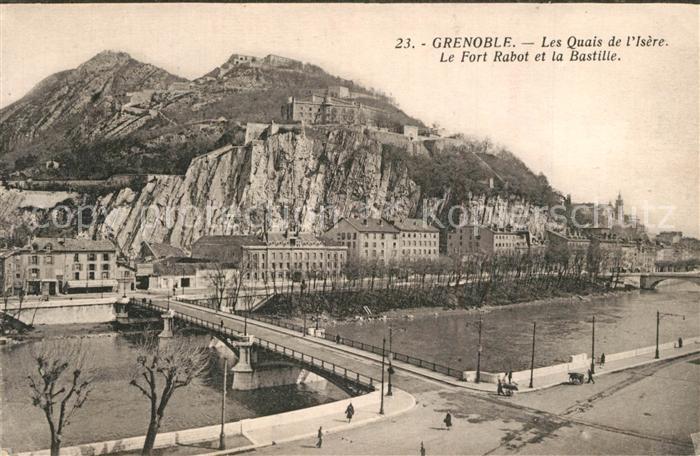 Grenoble Les Quais de l'Isère Fort Rabot et la Bastille