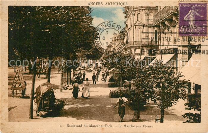 Angers Boulevard du Maréchal Foch Marché aux Fleurs