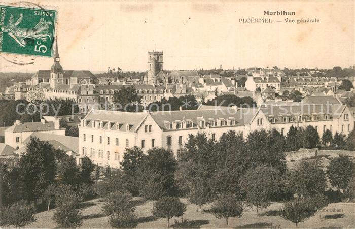 Ploermel Vue Generale de la ville