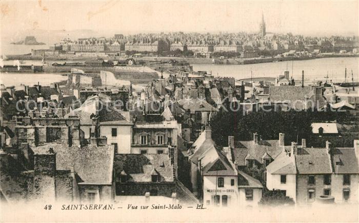 Saint-Servan sur Mer Vue panoramique sur Saint Malo
