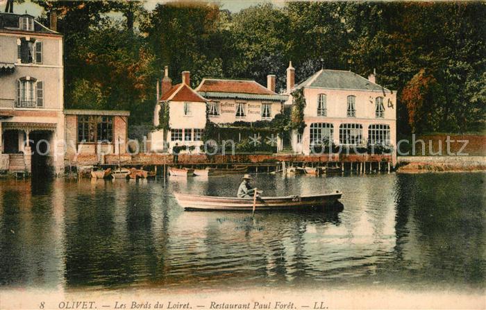 Olivet Loiret Les bords du Loiret Restaurant Paul Forêt