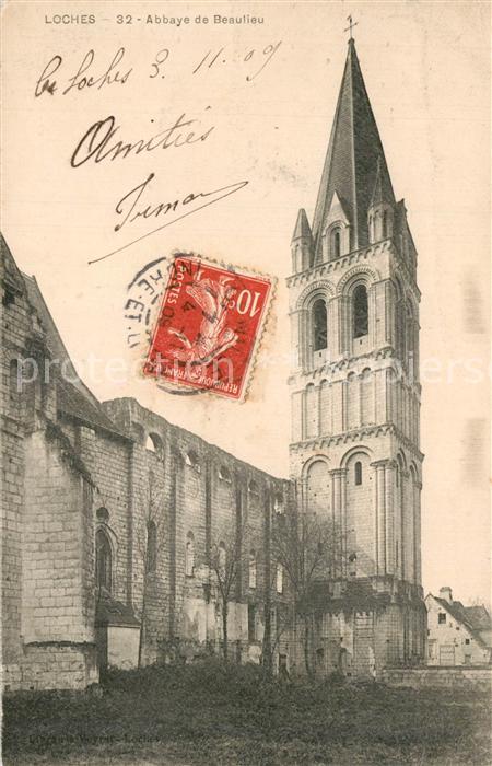 Loches Indre et Loire Abbaye de Beaulieu