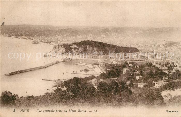 Nice Alpes Maritimes Vue Generale prise du Mont Baron Côte d