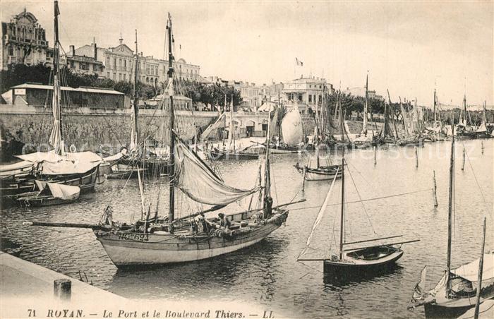 Royan 17 Le Port Bateaux Boulevard Thiers