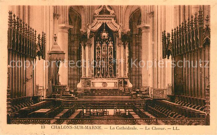 Chalons-en-Champagne Marne Cathedrale le choeur