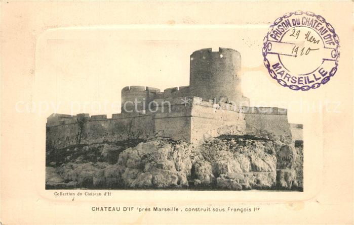 Marseille Bouches-du-Rhone Chateau d_If construit sous Francois Ie