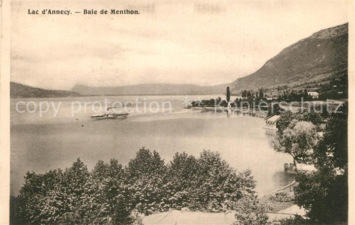 Menthon-Saint-Bernard Panorama Lac d Annecy Baie de Menthon