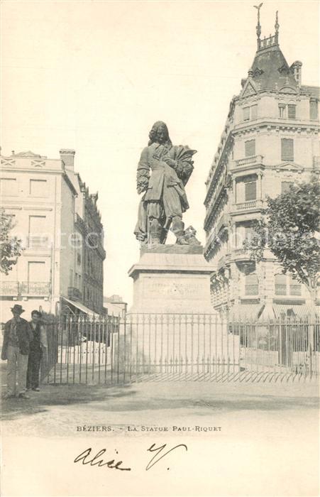 Beziers Statue Paul Riquet Monument