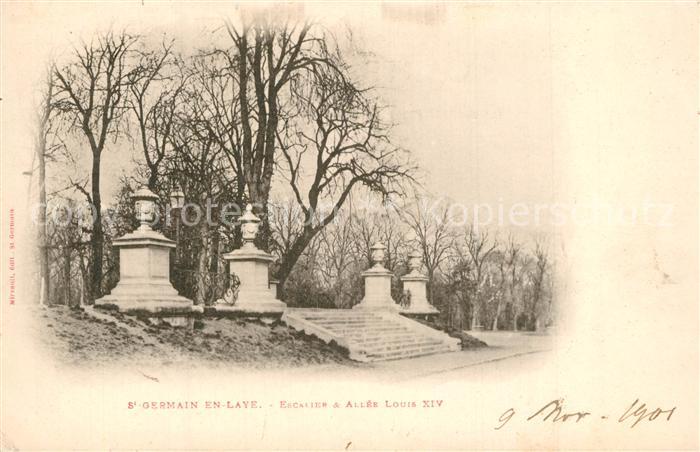 Saint-Germain-en-Laye Escalier Allée Louis XIV