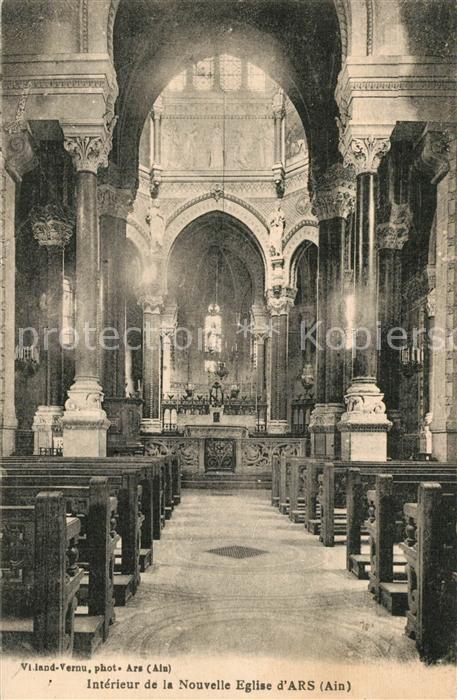 Ars Ain Intérieur de la nouvelle Eglise