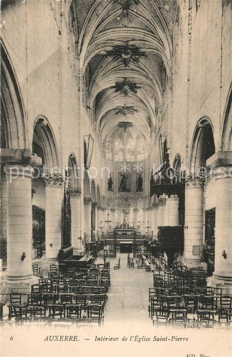 Auxerre Intérieur de l'Eglise Saint Pierre