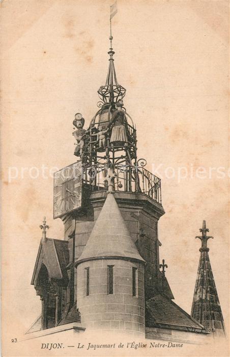 Dijon 21 Le Jaquemart de l'Eglise Notre Dame