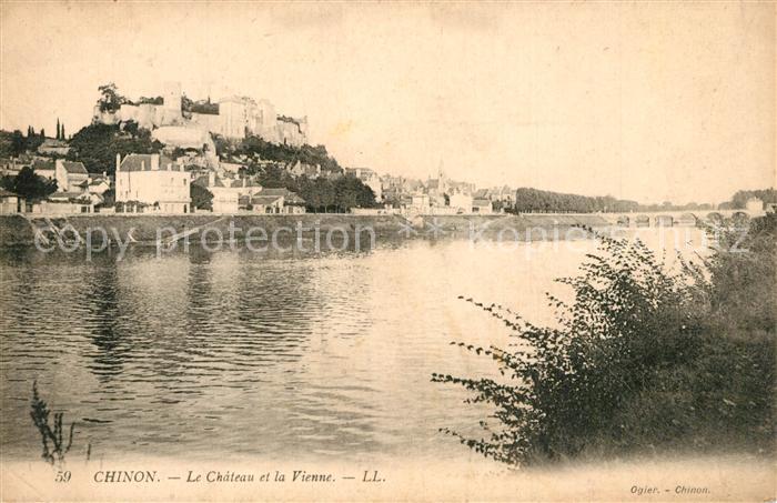 Chinon Indre et Loire Chateau et la Vienne