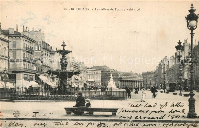 Bordeaux Les Allées de Tourny Fontaine