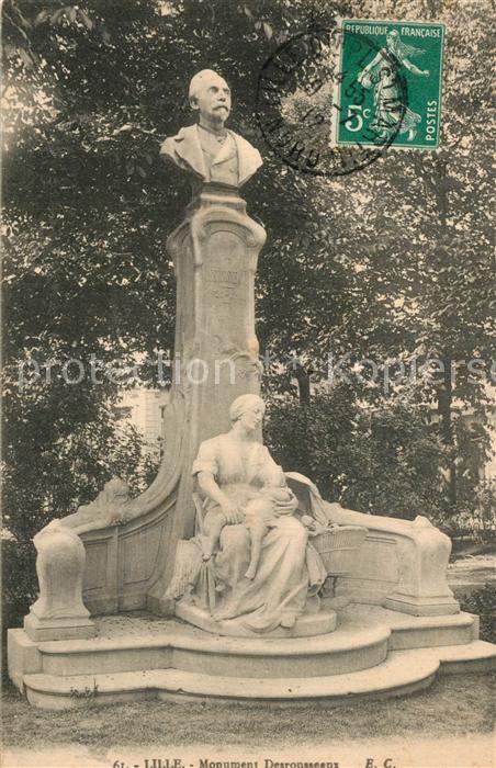 Lille Nord Monument Desrousseaux Statue