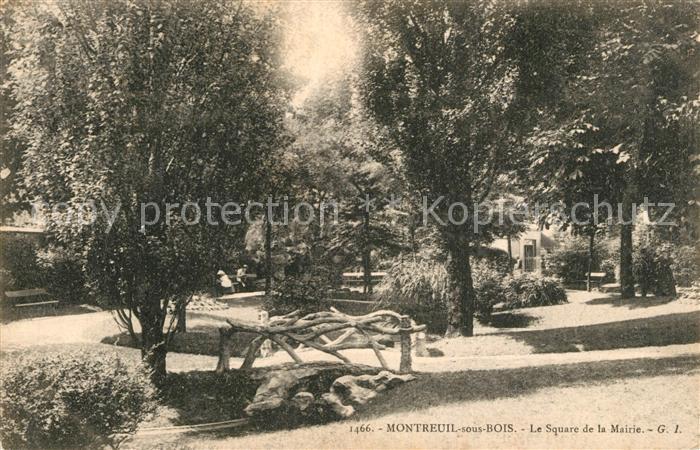 Montreuil Bobigny Square de la Mairie