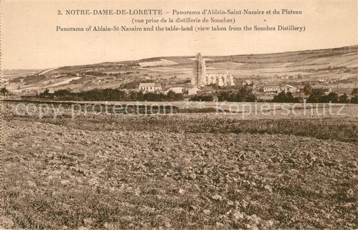 Ablain-Saint-Nazaire Panorama du plateau Notre Dame de la Lo