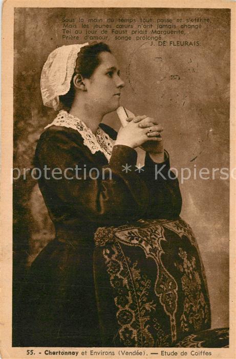 Chantonnay Etude de Coiffes Trachten