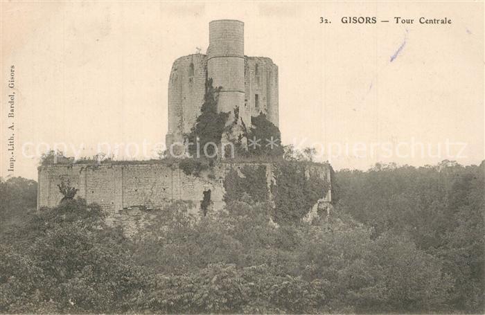 Gisors Eure Tour Centrale Ruines