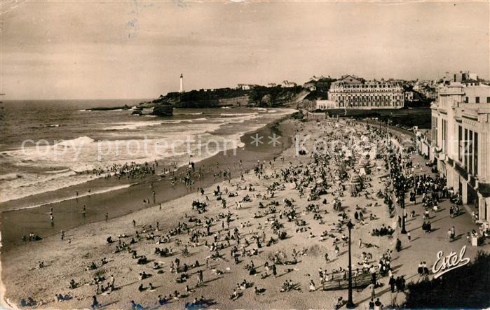 Biarritz Pyrenees Atlantiques Grande plage Casino Hôtel du Palais