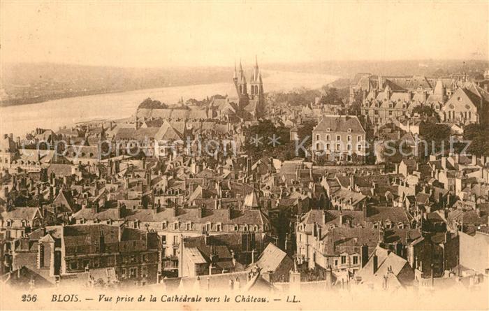 Blois 41 Vue prise de la Cathedrale vers le Chateau