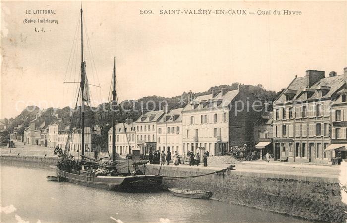Saint-Valery-en-Caux Quai du Havre Bateau