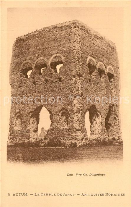 Autun Temple de Janus Ruines Antiquités Romaines