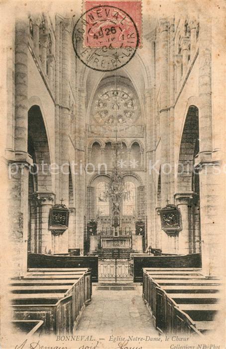 Bonneval d Eure-et-Loir Eglise Notre Dame le choeur