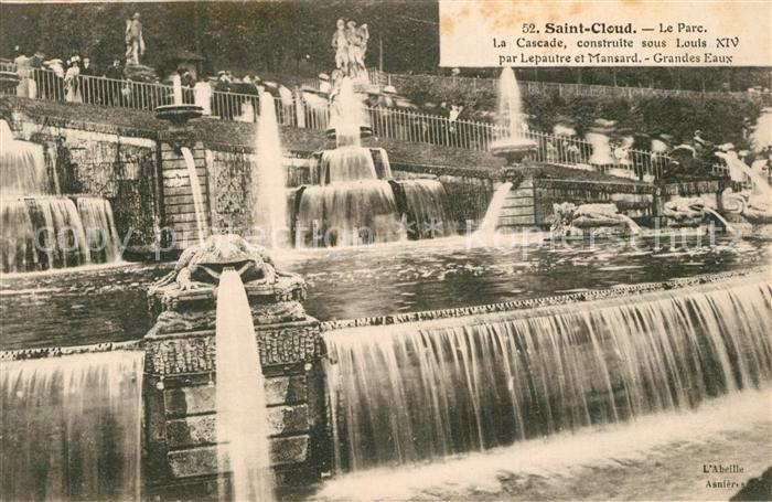 Saint Cloud Parc Cascade construite sous Louis XIV