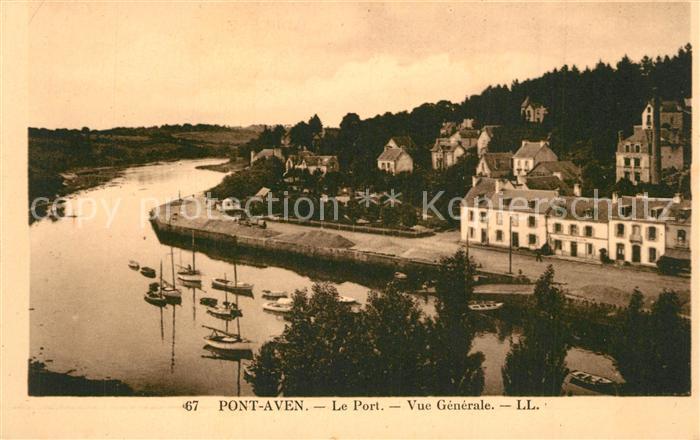 Pont-Aven Vue Generale Port