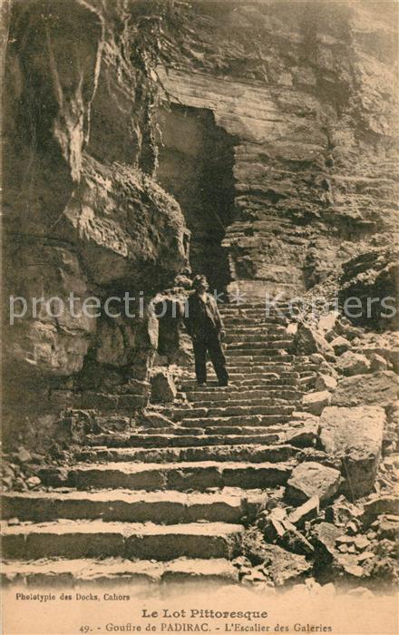 Padirac Grotte Gouffre Escalier des Galeries