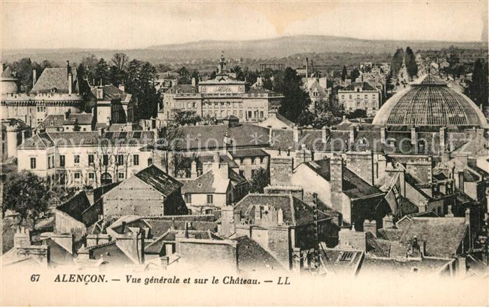 Alencon Vue Generale et sur le Chateau