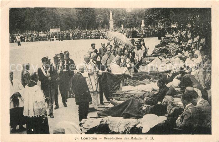Lourdes Hautes Pyrenees Bénédiction des malades